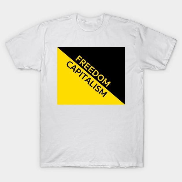 Anarcho-Capitalism Flag - Capitalism is Freedom T-Shirt by SolarCross